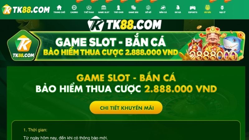 Điều kiện áp dụng bảo hiểm thua cược của game bắn cá và slot 