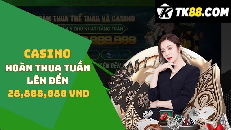 Thông tin về chương trình khuyến mãi hoàn thua casino