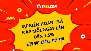 sự kiện hoàn trả giá trị thẻ nạp