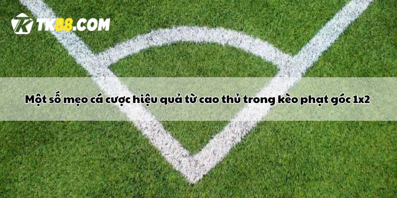 Một số mẹo cá cược hiệu quả từ cao thủ trong kèo phạt góc 1x2 